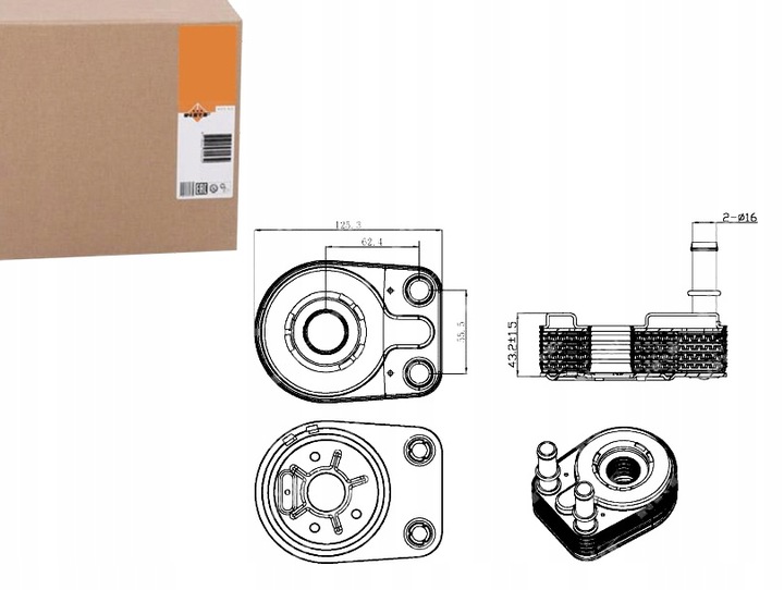 фото №1, Радиаторов масла nrf