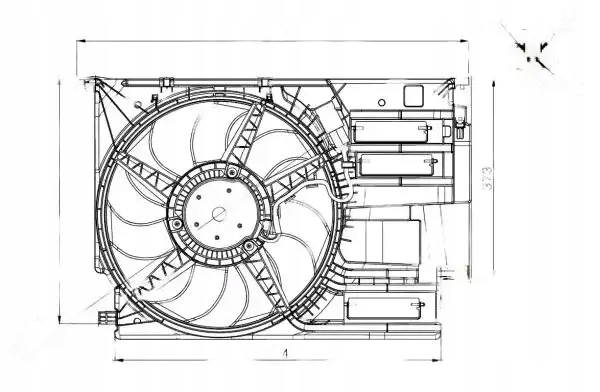 фото №1, Вентилятор радіатор з рама 47954 nrf bmw mini 2