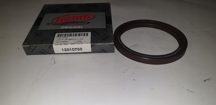фото №12, Ущільнювач вала колінчастого 90x110x10 corteco 12010750b лівий поворот viton