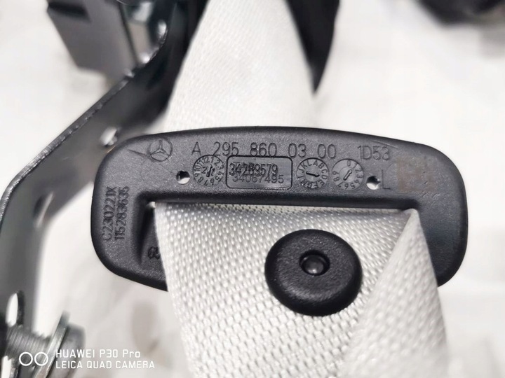 фото №6, Mercedes eqe v295 4 x ремни безопасности перед i зад серый натяжители новое