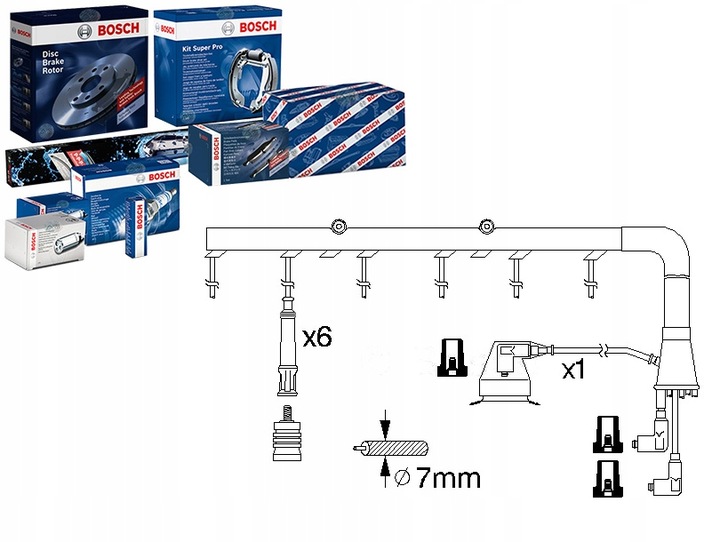 фото №8, Провода zapołonowe bmw 3 e30 2 82- 0986356322