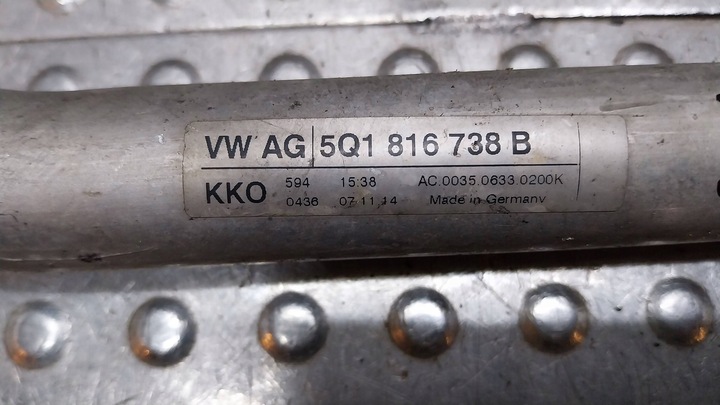 фото №5, Шланг кондиционера 5q1816738b skoda octavia iii leon iii golf vii a3 8v