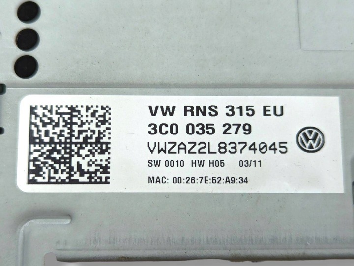 фото №6, Радио автомобильные volkswagen touran 2nd рестайлинг 2011 3c0035279