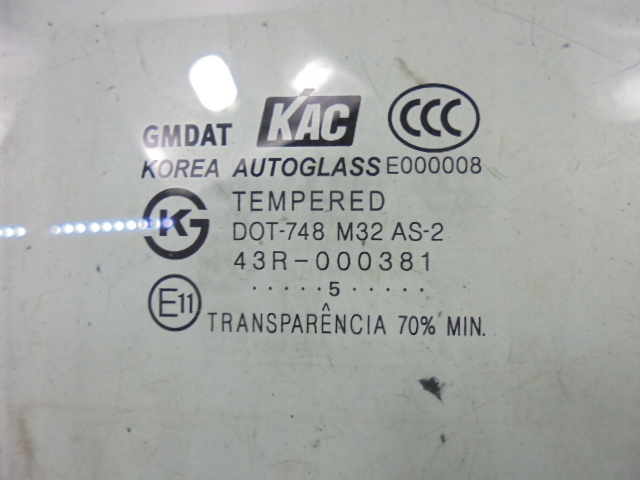 фото №2, Chevrolet spark i 05r скло двері зад права 5d