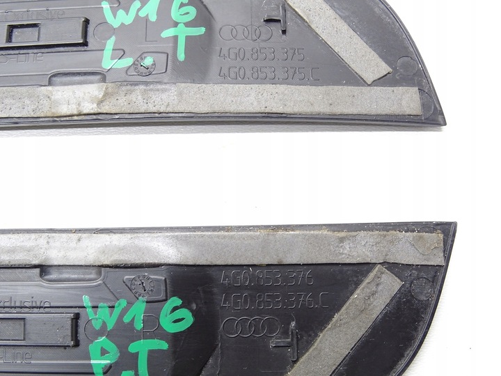 фото №12, Планки пороговые накладки порога комплект 4g0853376 4g0853375 s-line audi a6 c7