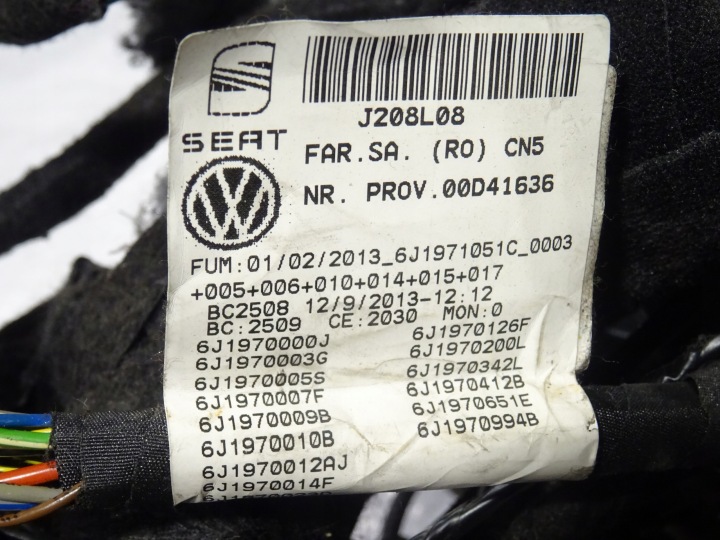 фото №9, Жгут установка seat ibiza iv 4 6j0 1.6 tdi cayb