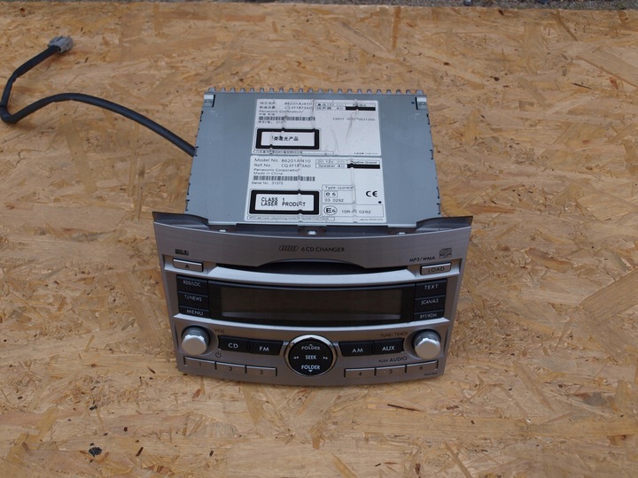 фото №1, Subaru legacy v 09-13 радіо cd європа