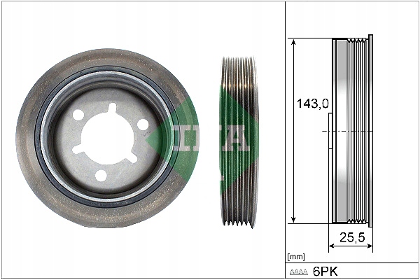 фото №2, Колесо пасове вала колінчастого citroen berlingo berlingo multispace