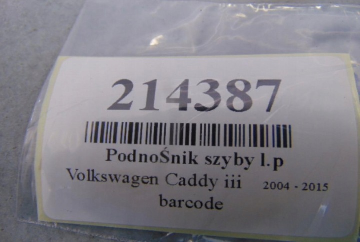 фото №6, Volkswagen caddy iii 2.0tdi підйомник вікна електричний ліві перед