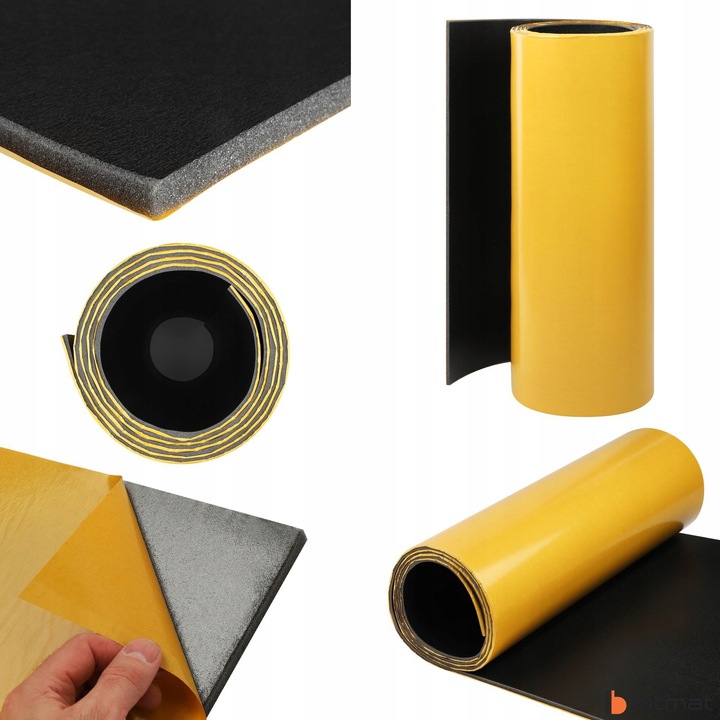 фото №10, Коврик пена шумопоглощающая трудногорючий капота двигателя губка з чёрная покрытие