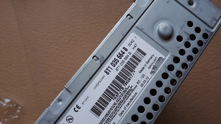 фото №8, S4 b8 a4 навігація модуль mmi 3g 8t1035664b