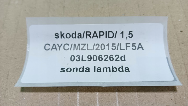 фото №7, Лямбда-зонд vw polo v 6r audi seat skoda 1.6 tdi cay 03l906262d