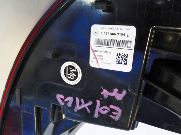 фото №8, Mercedes gle 167 w167 suv лампа задняя левая led европа