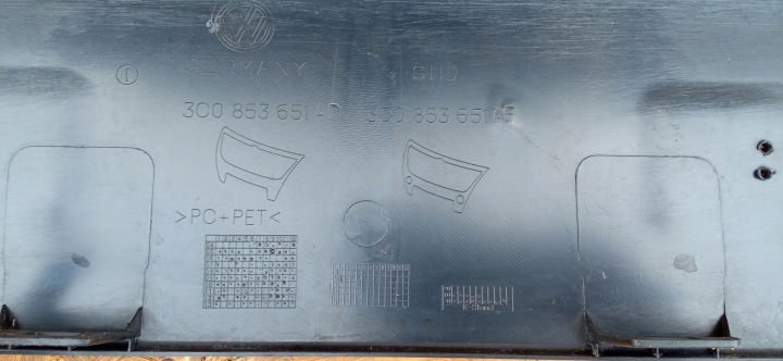 фото №10, Volkswagen passat b6 05- решётка решётка решётка бампера перед 3c0853651ad