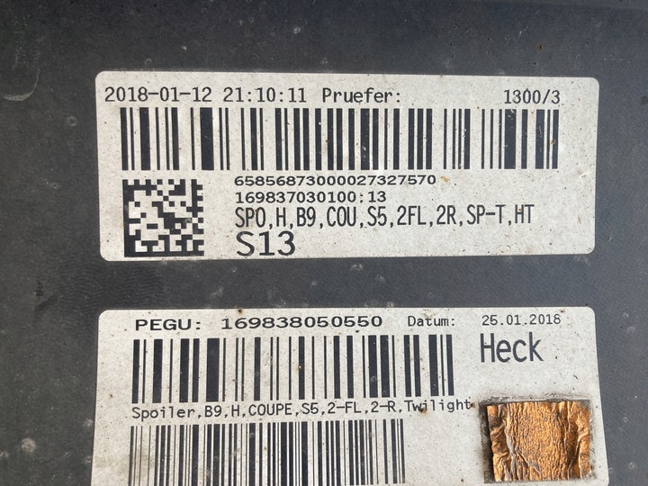 фото №12, Спойлер дифузор накладка зад audi a5 b9 s5 s-line