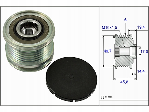 фото №2, Зчеплення генератора ina 535 0168 10
