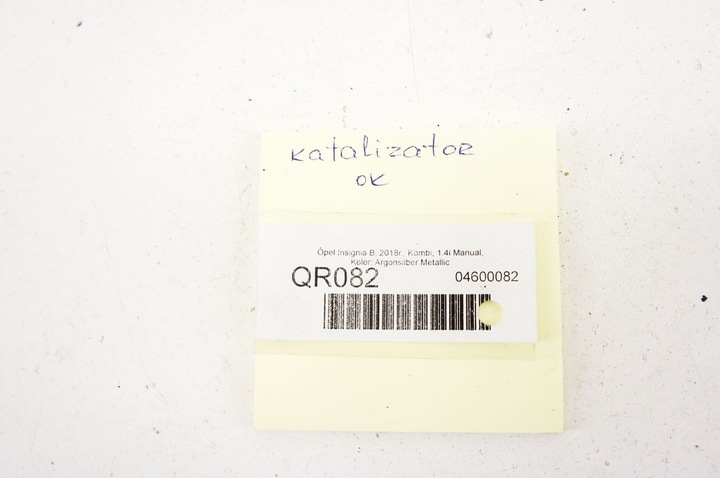 фото №7, Qr082 opel insignia b 1.5i катализатор 12679189