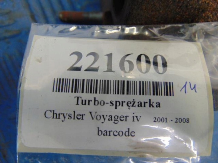 фото №8, Chrysler voyager iv 2.5d turbo-sprężarka 35242095f