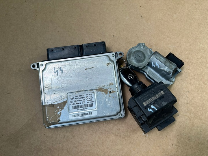 фото №7, Набор стартовый, блок управления, замок зажигания, ключ mercedes w211 2,2cdi