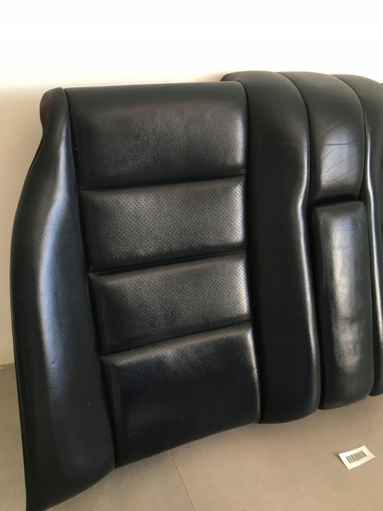 фото №5, Задні спинка диван синя темно-синя шкіра mercedes w124 cabrio a124