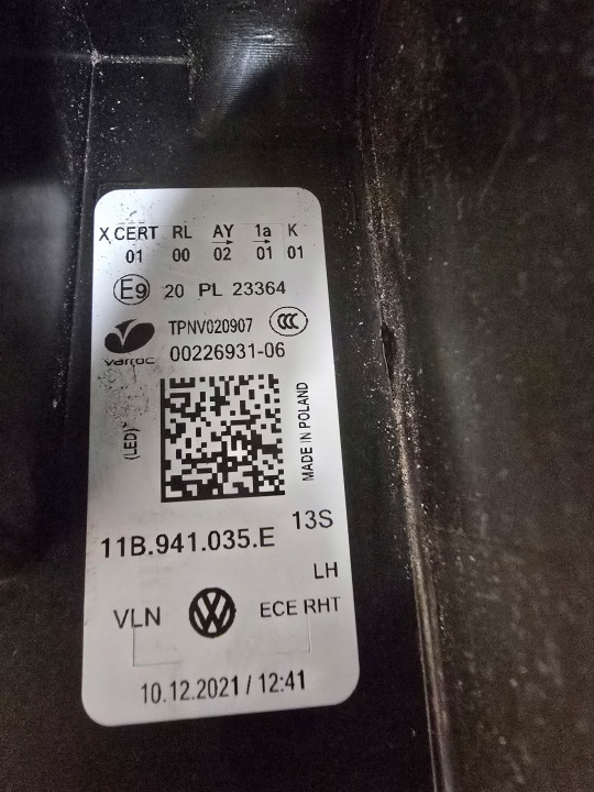 фото №14, Vw id.4 id4 19- фара передня ліві перед повний led iq.light 11b941035e
