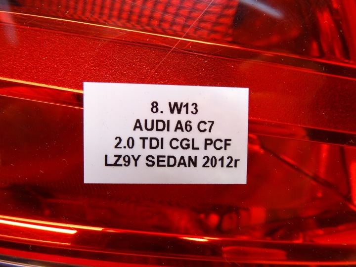 фото №9, Фара левая левое зад задняя w крыло audi a6 c7 sedan 4g5945095