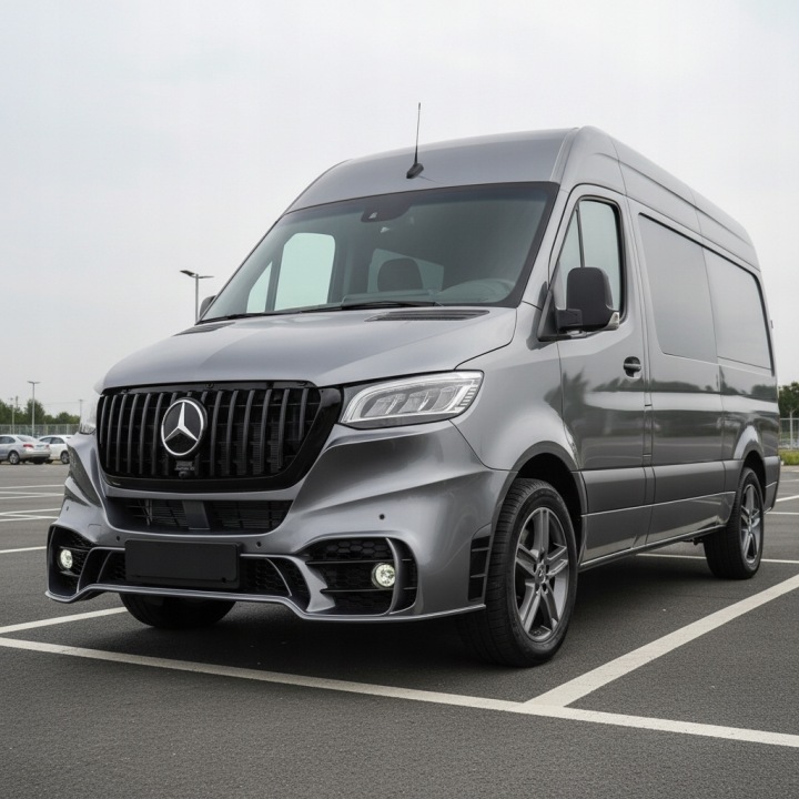 фото №8, Бампер передний перед + решётка mercedes sprinter w907 w910 b907 b910 907 910