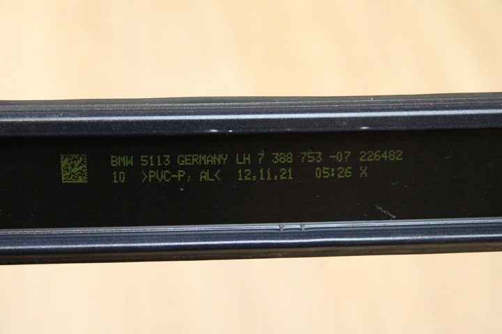 фото №11, Оригинальная планка накладка крышная левая bmw g30 7388753 c1m phytonic 34km!