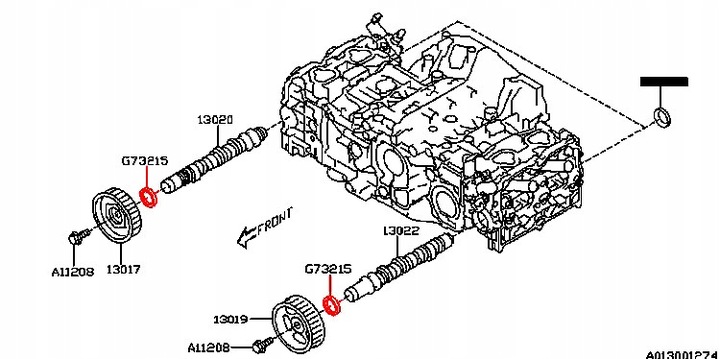 фото №3, Сальник вал распределительный вал impreza forester