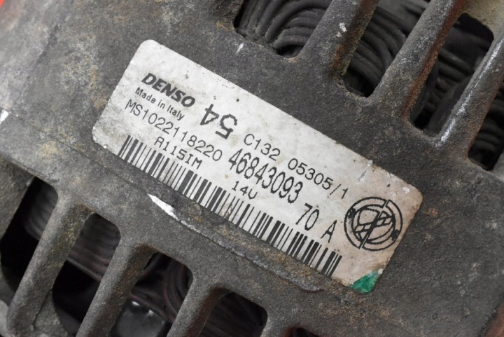 фото №8, Генератор тест 46843093 fiat punto 2 ii 1.2 8v 60 km 03-09
