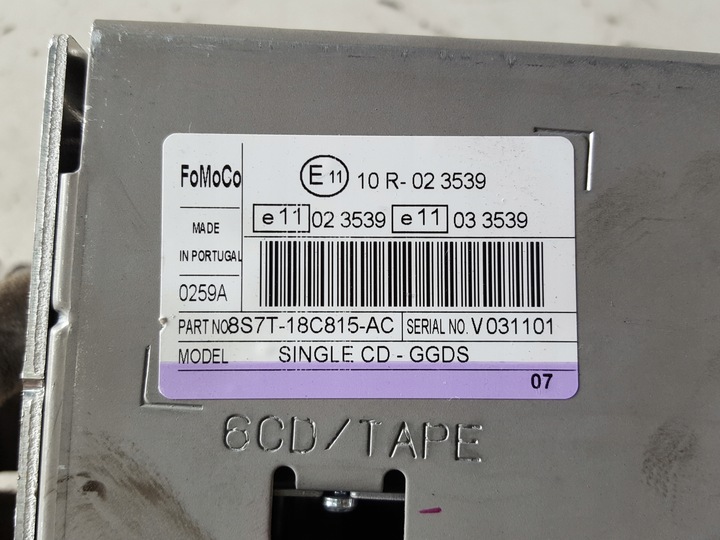 фото №5, Ford mondeo mk4 07r- радіо cd радіопрогравач