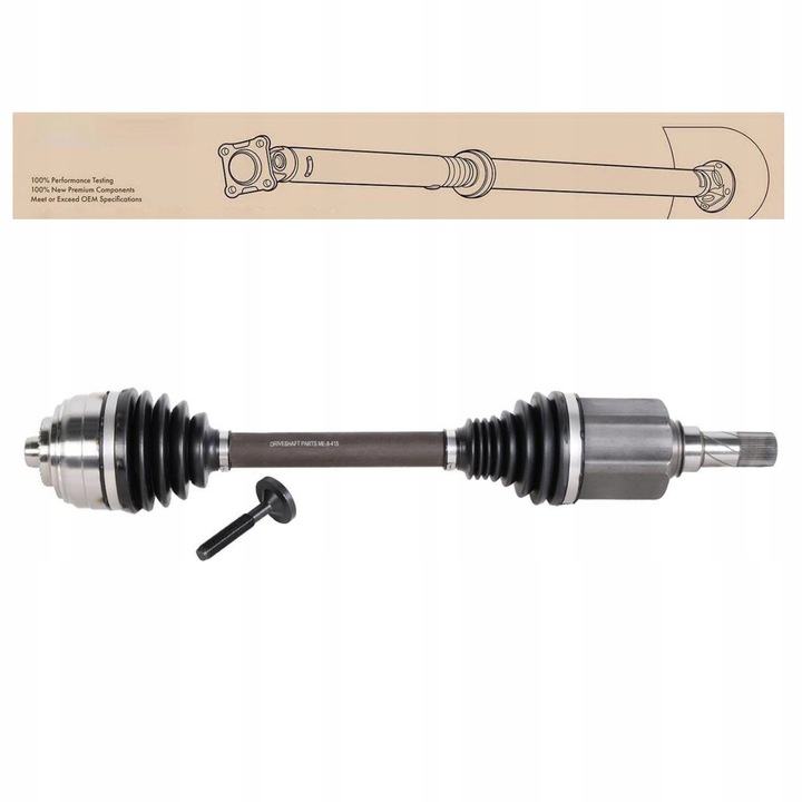 фото №1, Піввісь ліва mercedes sprinter w907 w910 2.0 cdi 2.2 cdi механічна коробка передач 6 коробки передач