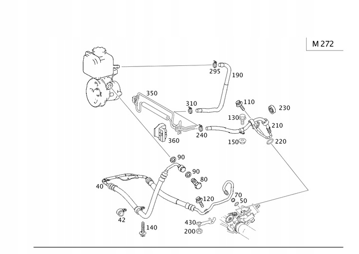фото №8, Mercedes w211 e230 benz шланг підсилювача a2114663081 a2114604124
