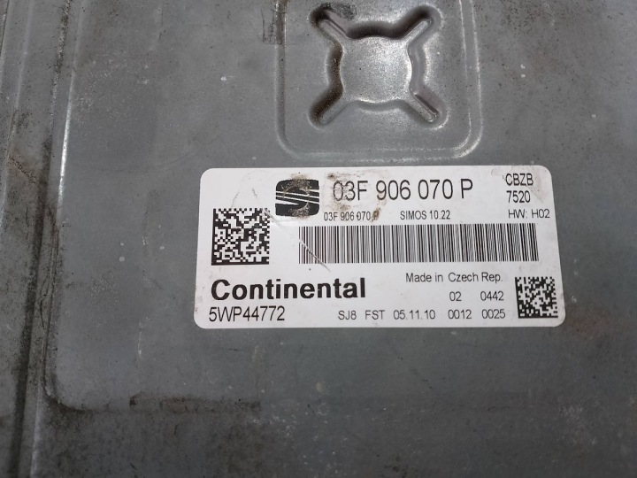 фото №6, Компьютер, блок управления  seat ibiza iv 03f906070p 5wp44772 5wp44772 1.2 tsi