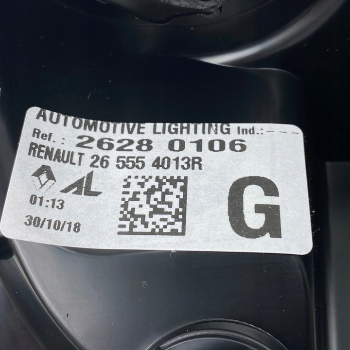 фото №15, Новая оригинальный номер лампа левый зад renault zoe 265554013r