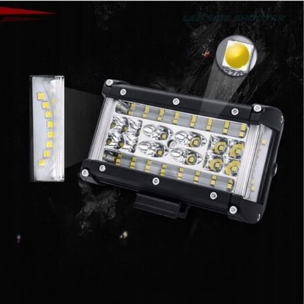 фото №12, Комплект 2x міцна фара робоча 216w 44 led 14cm ledbar галоген 12v 24v