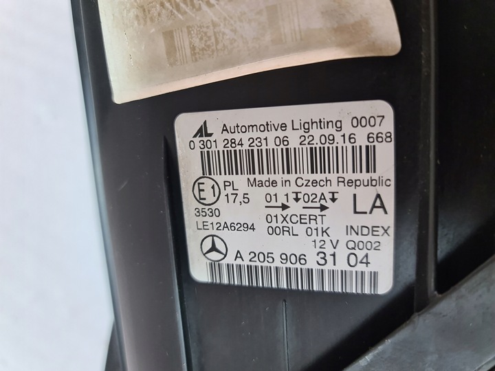 фото №14, Mercedes c-klasa w205 лампа перед левая фара левый полный led a2059063104
