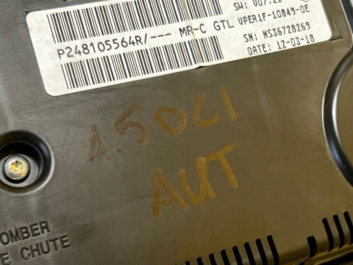 фото №7, Дисплей спидометр приборы renault megane iv 1.5d