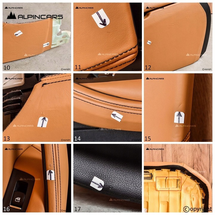 фото №10, Bmw g30 обивка сиденья средство individual caramel