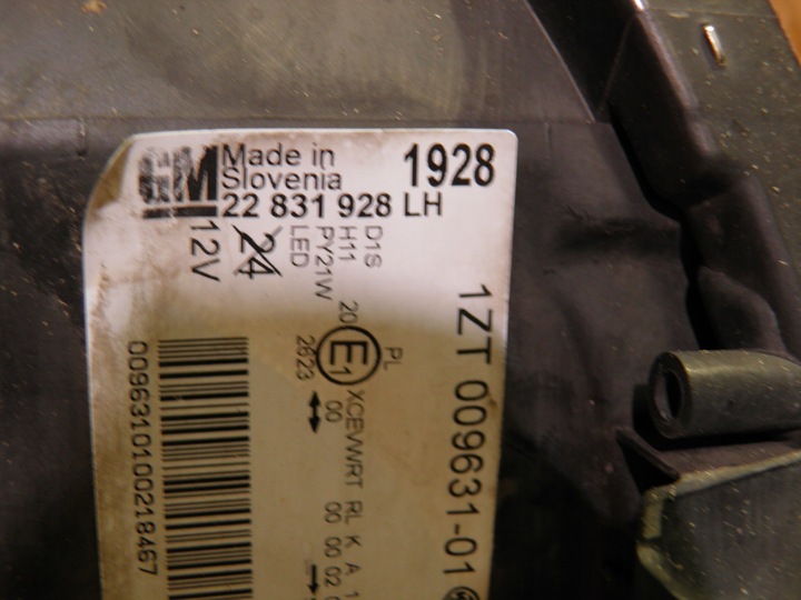 фото №14, Лампа фара лівий праві перед opel insignia a 22831928 22831929 оригінальний номер