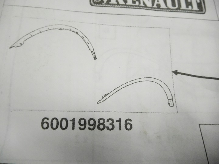 фото №8, Планки 2szt renault dacia logan sandreo 6001998316