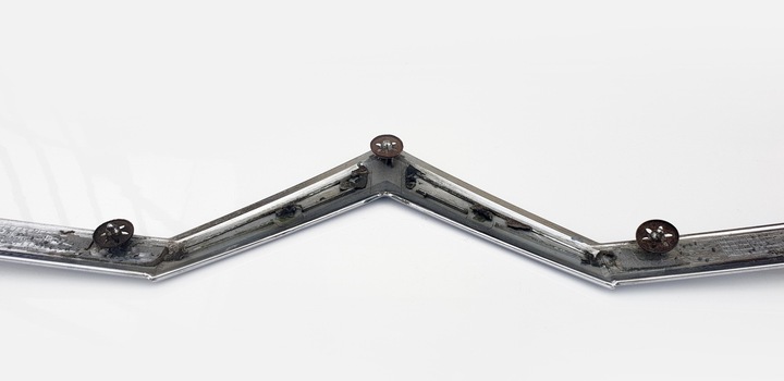 фото №13, Citroen c5 i igen планка хром хромована капота капот решітка радіатора перед передня