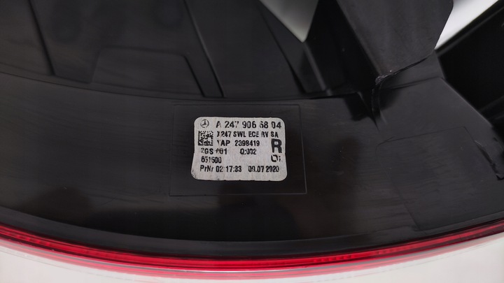 фото №9, Mercedes glb w 247 передній рестайлінг лампа повний led правий зад задня європа lt80