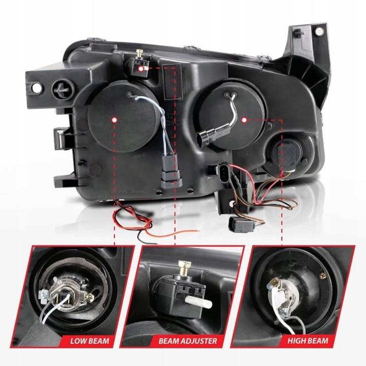 фото №10, Фари лампи kpl кільця angel очі led тюнінг dodge charger lx 2006-2010
