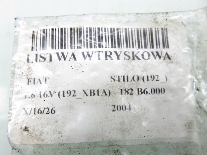 фото №8, Паливна рейка  fiat stilo 1.6 16v iwp109