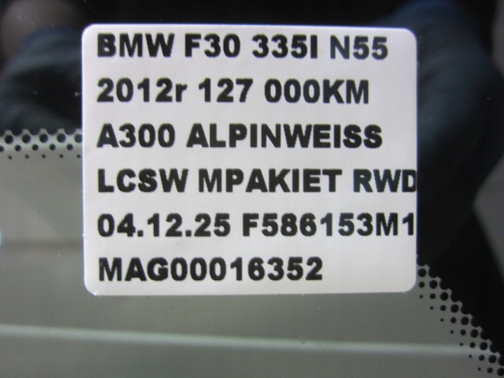 фото №14, Bmw 3 f30 f31 скло передня лобове перед hud head up 51317258066 7258066
