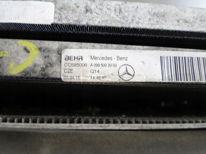 фото №9, Mercedes c w205 205 комплект радіатор вентиляційний отвір 43 amg