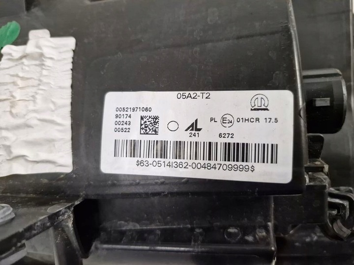 фото №7, Fiat 500x 500 x лампа лівий перед ліва передня фара європа 00521971060