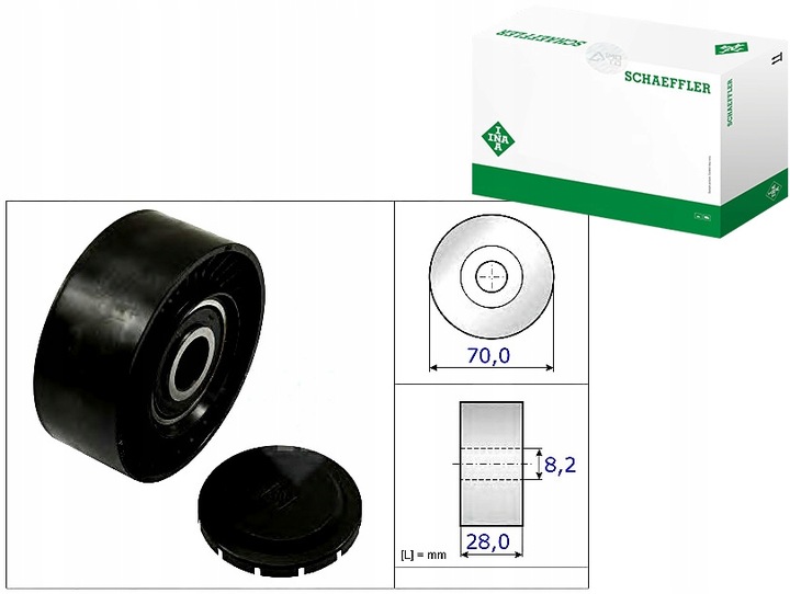 фото №1, Ina-elementy silniko ролик направляющая