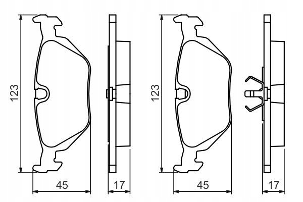 BOSCH 0 986 460 964 КОЛОДКИ ГАЛЬМІВНІ